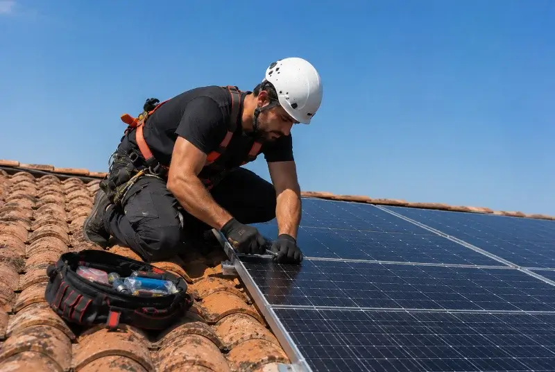 Maintenance et monitoring de panneaux solaires à Saint-Bonnet-des-Bruyères